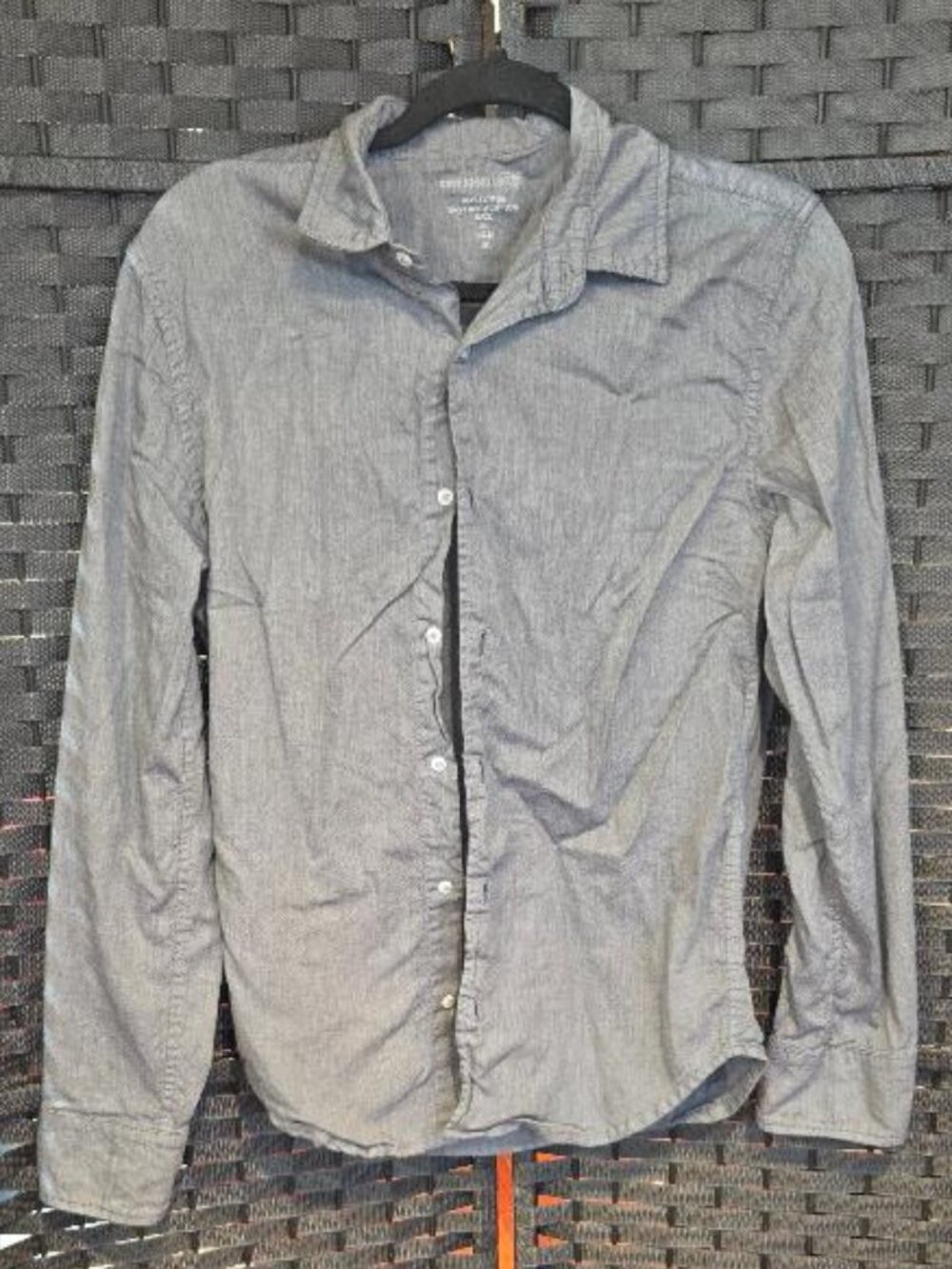 Save Khaki United Men's Long Sleeve Cotton Casual Button-Down Shirt